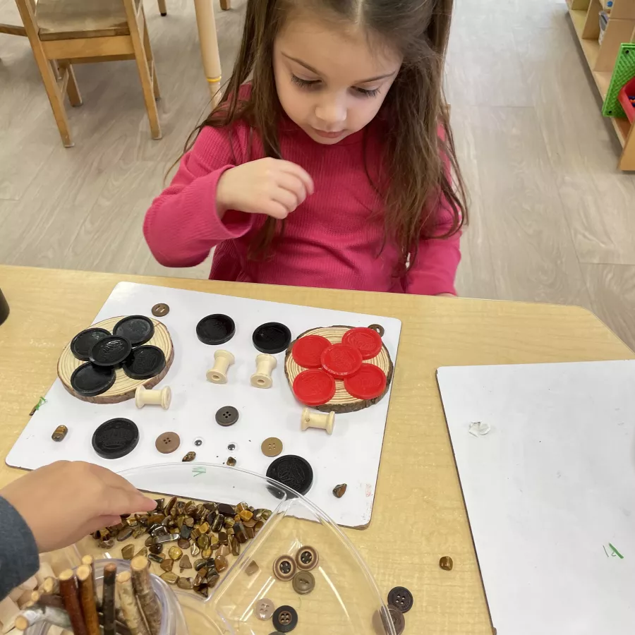 KLA Schools Child participating in educational activities in the Wallingford preschool