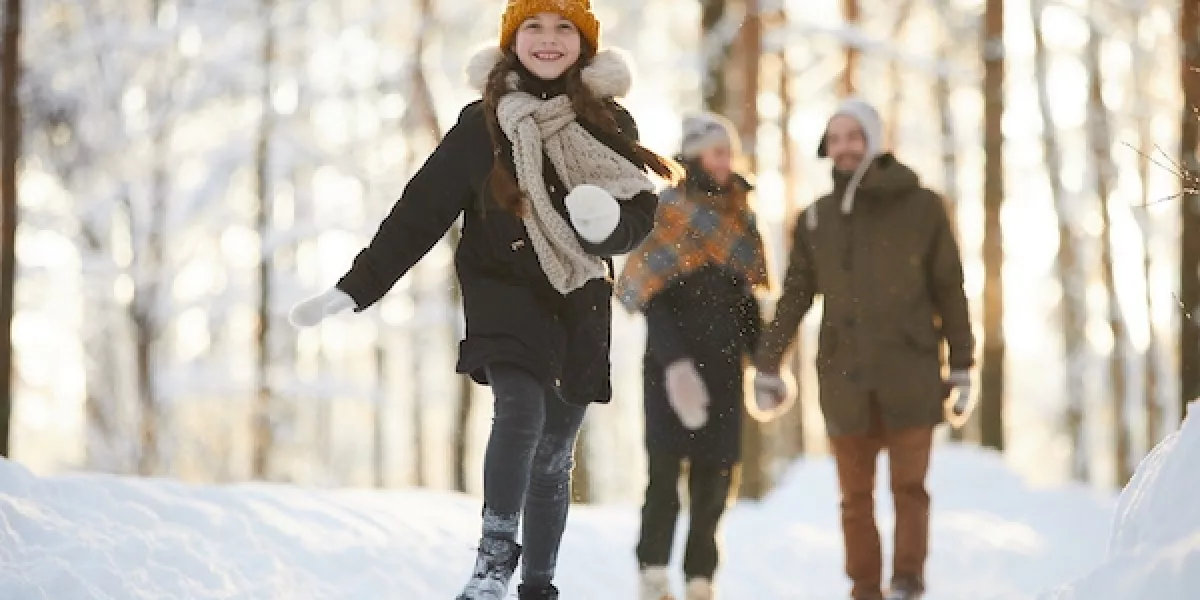 Outdoor family activities in the winter months