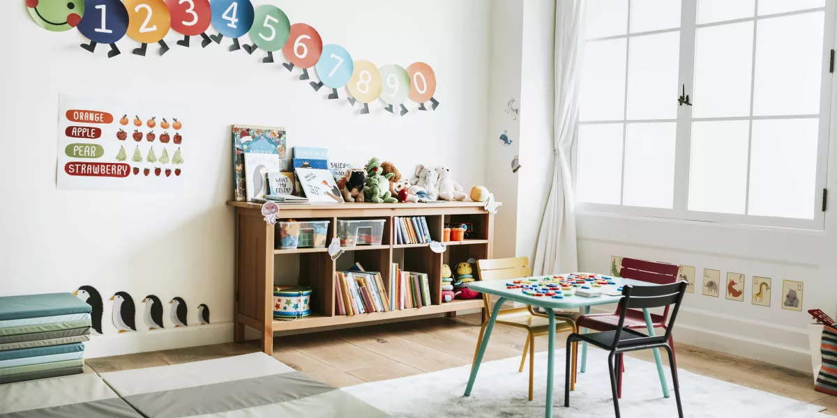 Classroom kindergarten interior design min