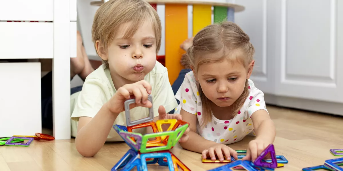 Young friends playing