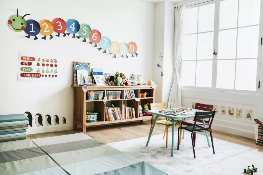 Classroom kindergarten interior design min