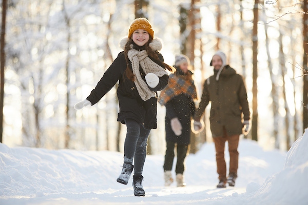 Outdoor family activities in the winter months