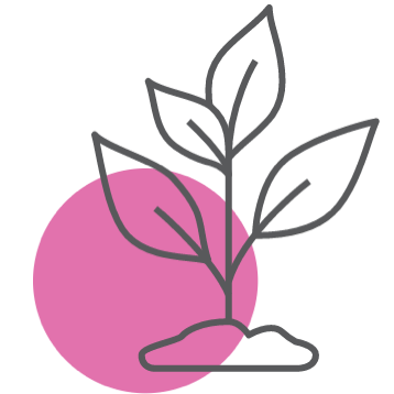 Plant icon pink