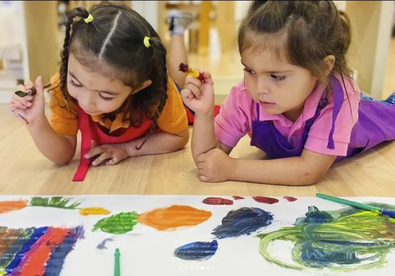 Girls painting