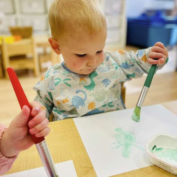 Infant Painting