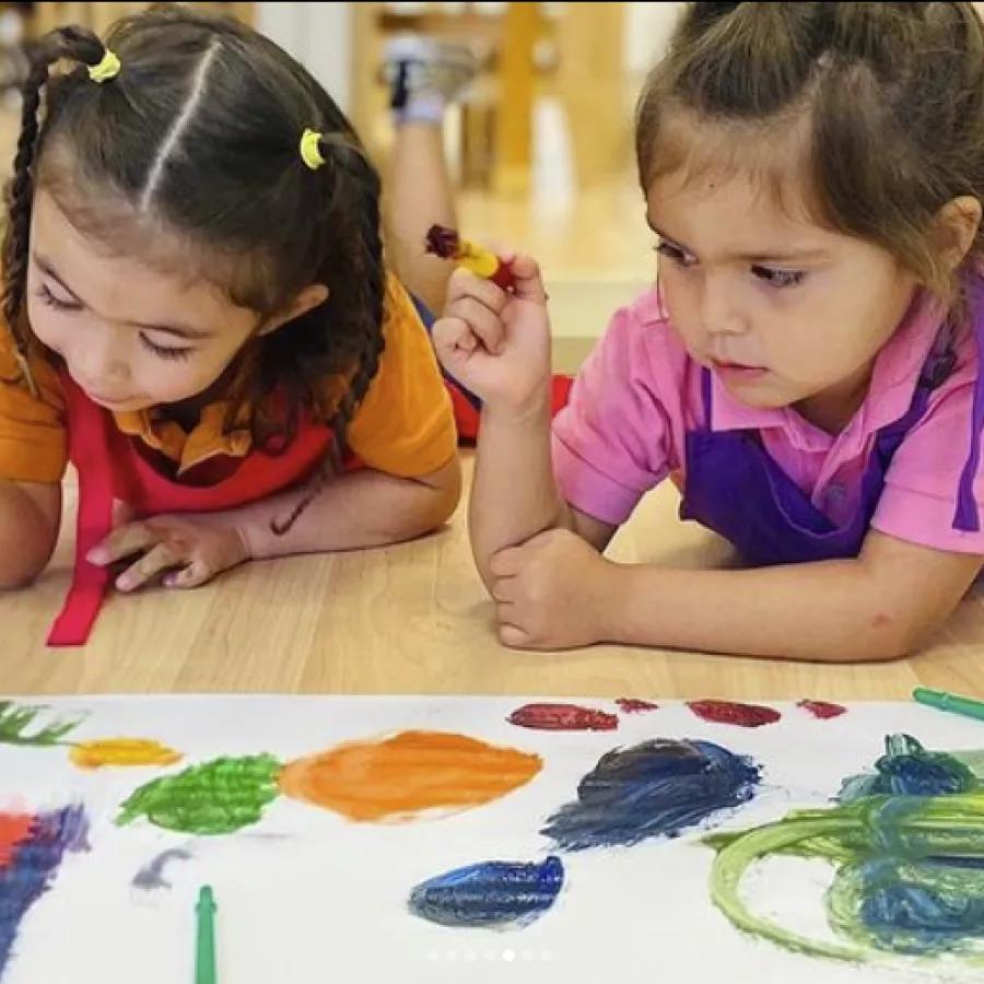 Girls painting