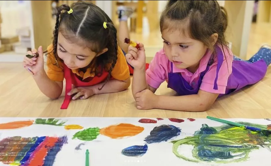 Girls painting