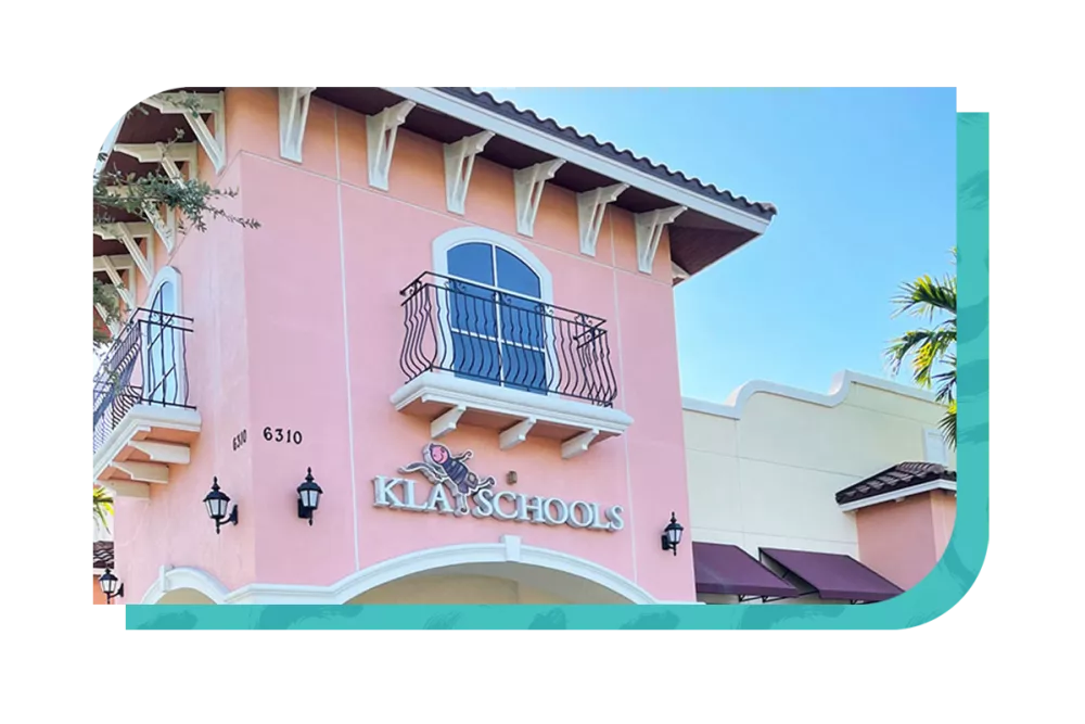 a front view of coconut creek preschool building
