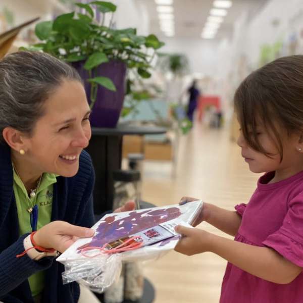 Teacher with girl for Teacher Appreciation