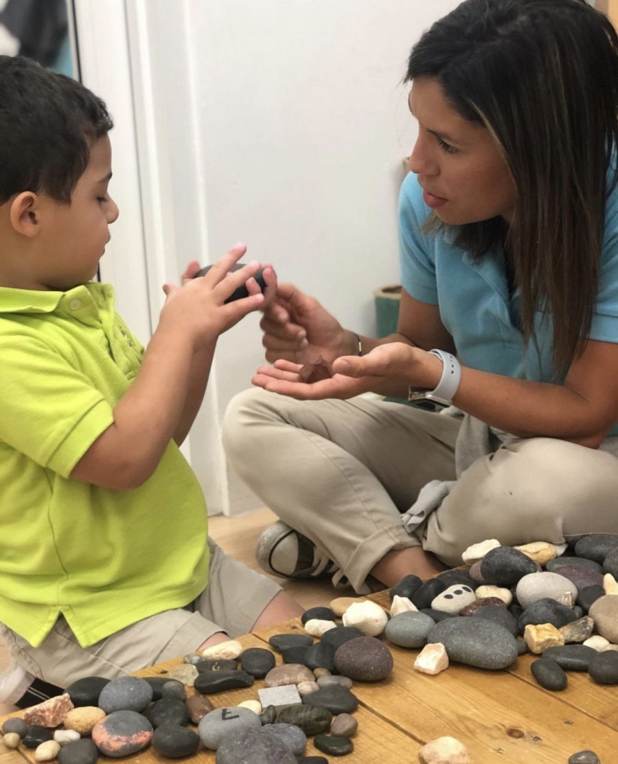 teacher and boy