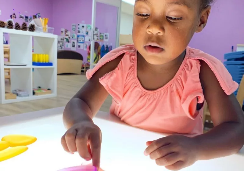Light table girl