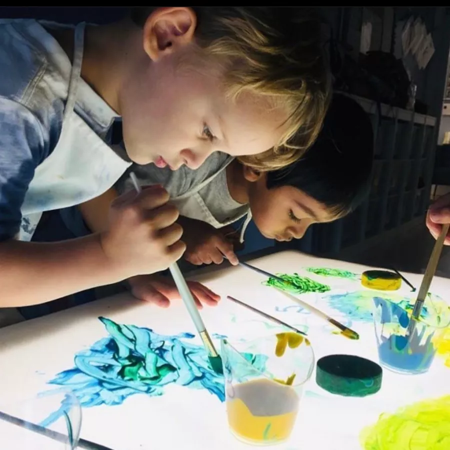 Light table and paint