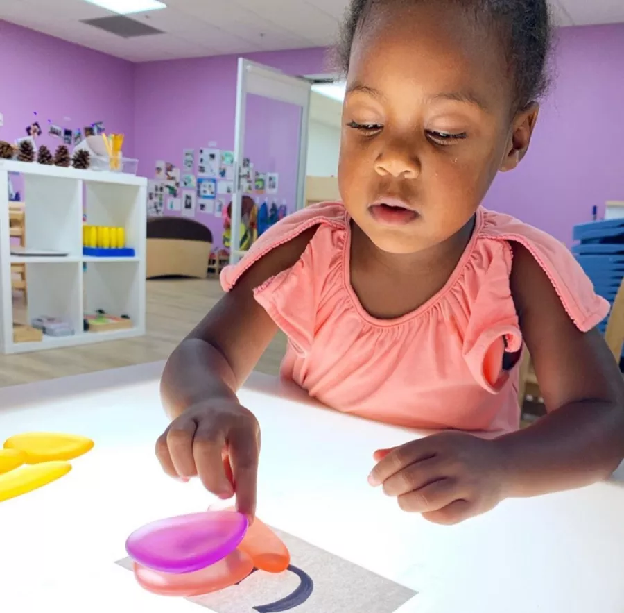 Light table girl