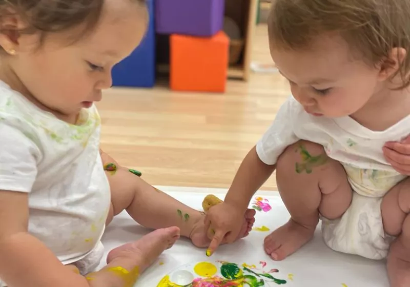 Infants and paint