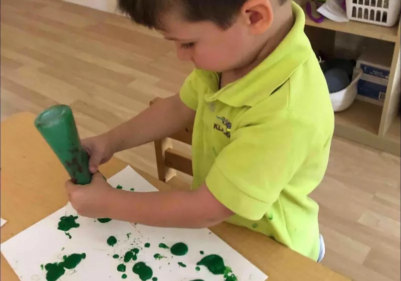 Preschool green art