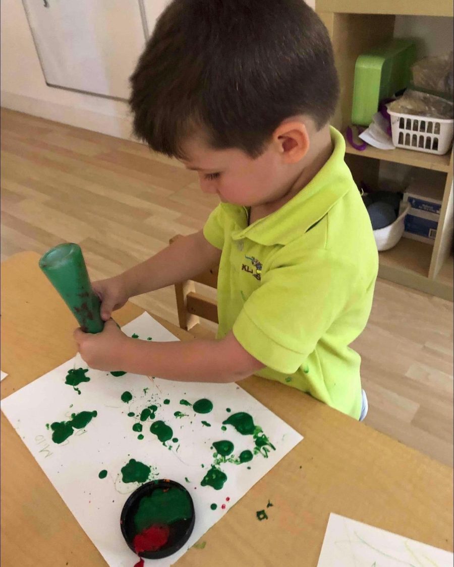 Preschool green art