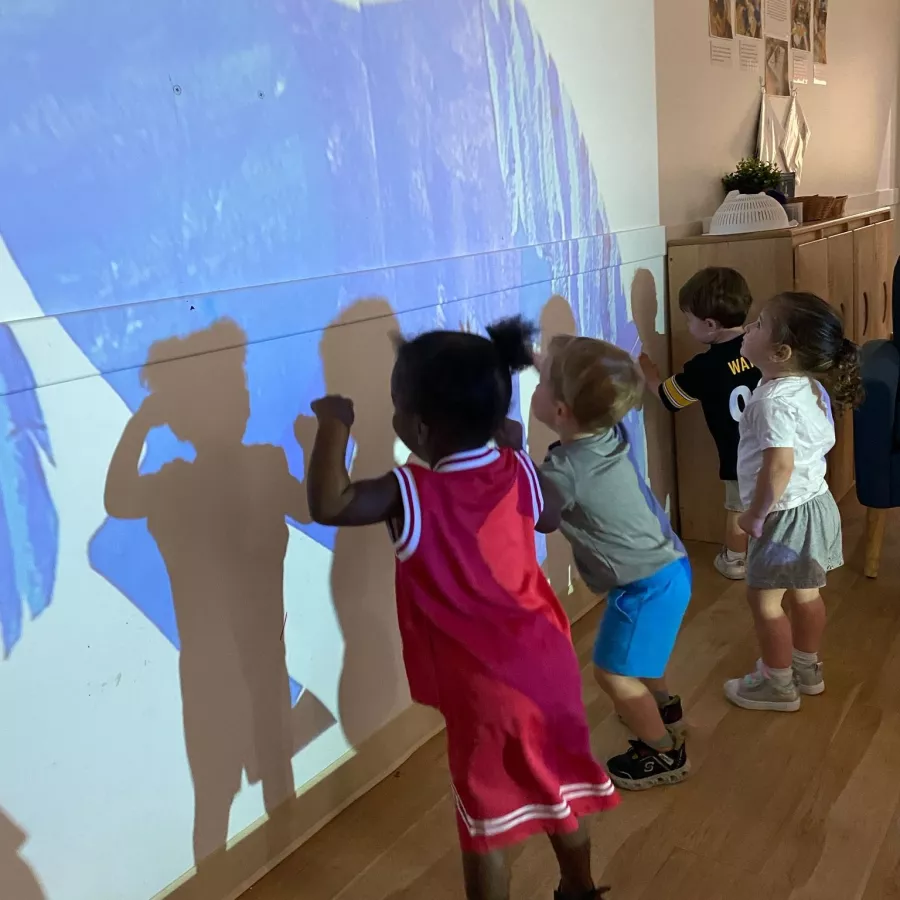 Light shadow children activity